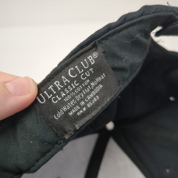 Kc Southwest Alumni Strapback Baseball Cap Black One Size UltraClub Classic Cut - Picture 9 of 9